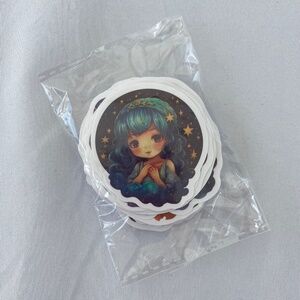 45 Piece Assorted Galaxy Fairy Princess Sticker Pack NWT